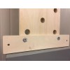 The Plyobox Warehouse 12"x48" Climbing PegBoard w/ 18" mounting brackets,