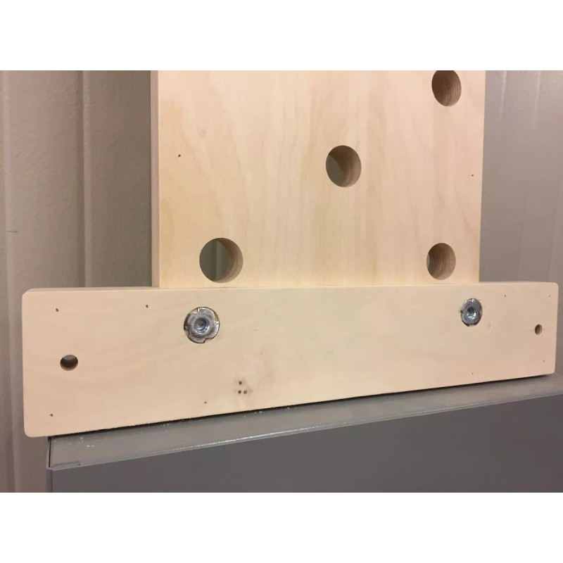 The Plyobox Warehouse 12"x48" Climbing PegBoard w/ 18" mounting brackets,