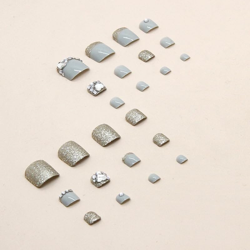 Nail Tip, Foot Nail Seal, False Nails, 24 Pieces, Cute