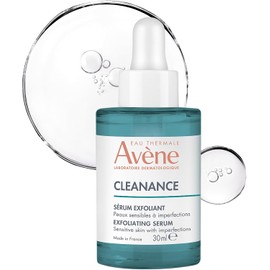 Avene Cleanance Serum Facial Exfoliante AHA, Anti-imperfecciones para Piel Grasa y Sensible, con Ácido Láctico y Succínico, Ayuda a Reducir Brotes, Marcas y Poros, Ideal para Skincare Diario, 30ml