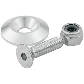 Allstar Performance ALL18632 1/4" x 1" Countersunk Bolt Kit with 1" OD Washer, (Set of 10)