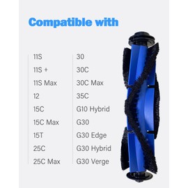 BBT BAMBOOST Roller Brush Replacement for Eufy G20,G30,15C,G35+,G40+,G40 Hybrid+, Eufy 11S, Eufy 11S MAX,Eufy RoboVac 25C,G30 Hybrid, G10 Hybrid,G20 Hybrid,30C,30,30C MAX,15C MAX, 35C (4 Pack)