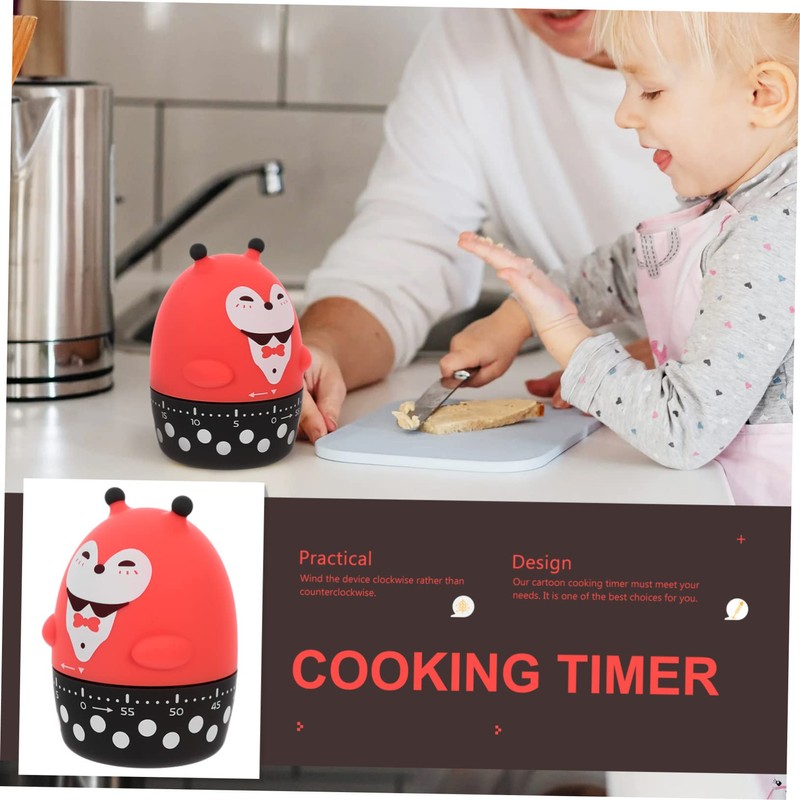 SHOWERORO Adorable Mechanical Kitchen Timer Creative Reminder for Study Cooking