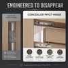 3D Adjustable Concealed Door Hinges, Zinc Alloy 2-Pack