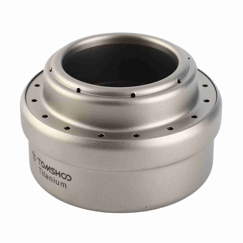 Portable Mini Alcohol Stove with Lid Cross Stove Stand Rack