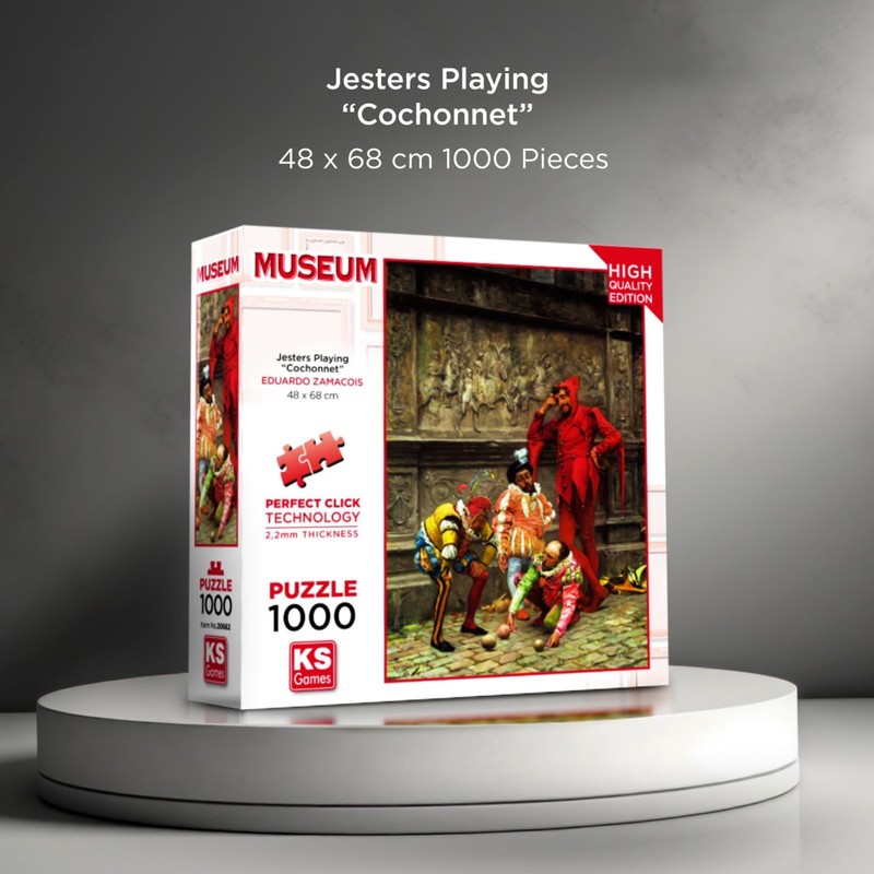 KS Puzzle 20662 Jesters Playing Cochonnet 1000 Pieces Puzzle for