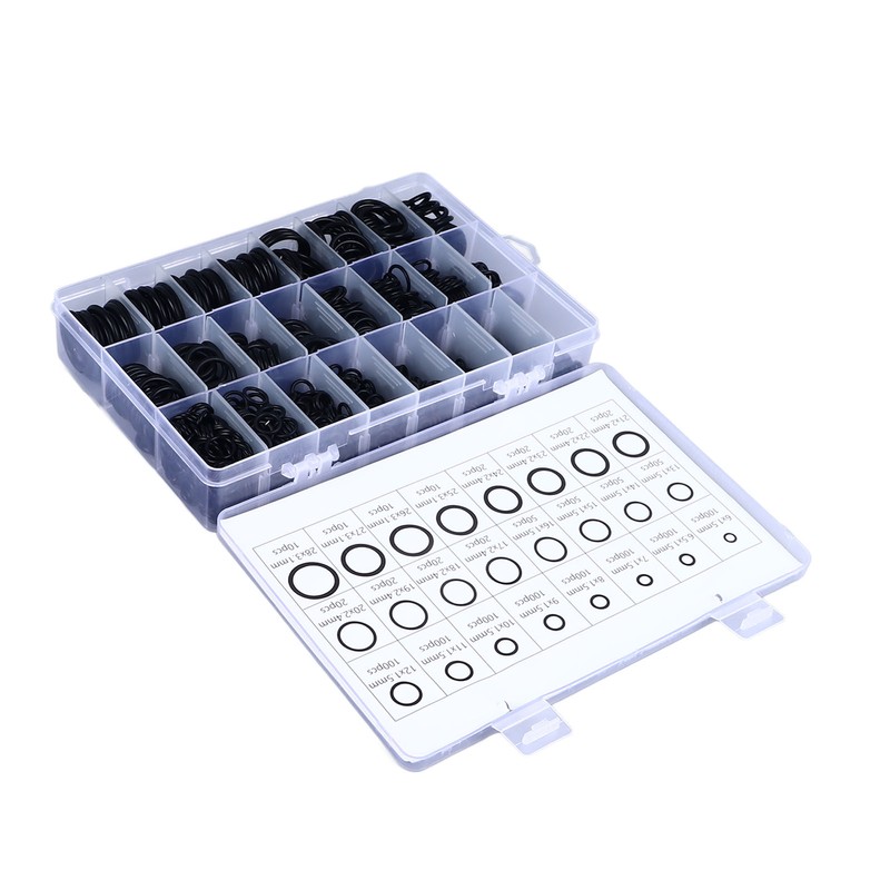 1200Pcs Sealing Ring Set Nitrile Rubber High Temperature Resistant Waterproof