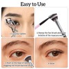 Pack of 3 Mascara Fan Brushes, Foldable Eyelash Brush with