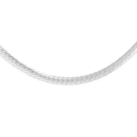 Tuscany Silver Women's Sterling Silver 2.5mm Oval Herringbone Chain 41cm/16
