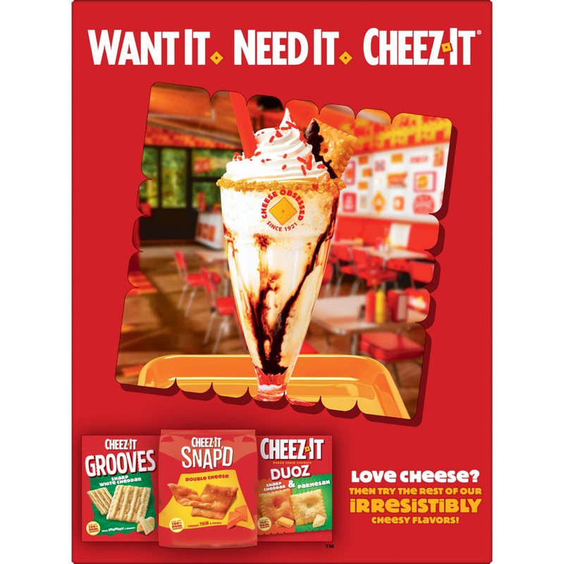 Cheez-It Cheese Crackers, Baked Snack Crackers, Office and Kids Snacks,