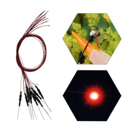 Eve Model L0603R-20-NJP SMD 0603 Chip LED Red with Resistance Included, Train Model, Railway Model, Building Model, Lighting Diorama