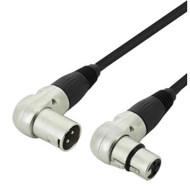 Swamp Right-Angle Balanced XLR Microphone Cable Stage Series Various Lengths - 2m