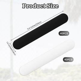 80 Pcs Hat Liners Sweat Protection, Hat Sweat Liner, Skin Friendly Absorbent Disposable Cap Sweatband for Men Women Golf Baseball Tennis, Sweat-Absorbing Supplies (40 White + 40 Black)