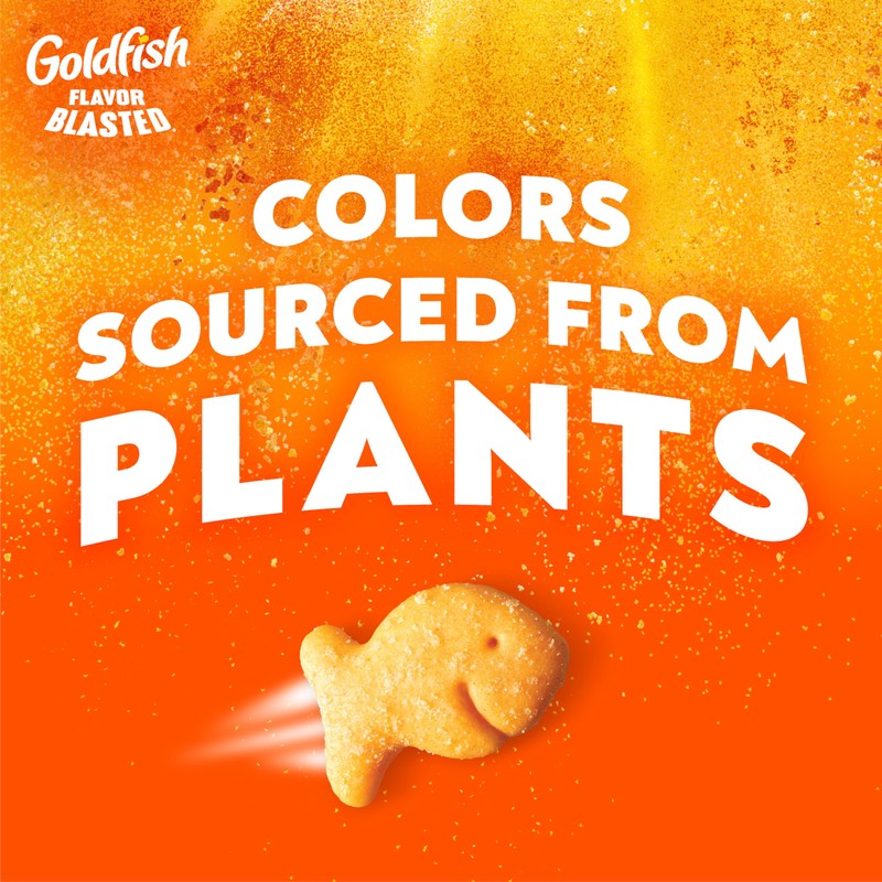 Goldfish Flavor Blasted Xtra Cheddar Cheese Crackers, Baked Snack Crackers,