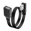 JSADZKJ 90 Degree USB 2.0 Cable USB A Male to
