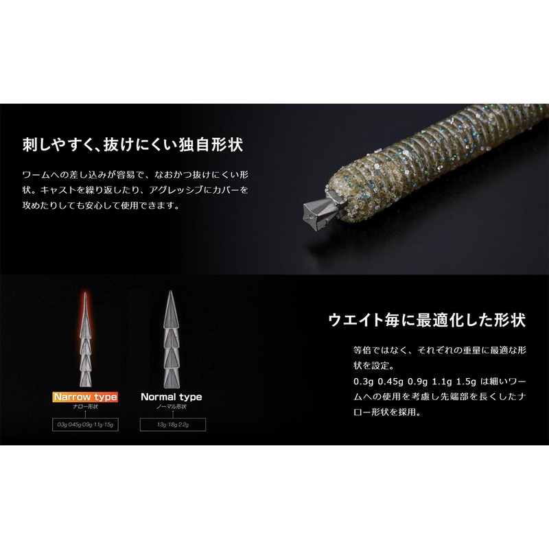 JACKAL JK Tungsten Custom Sinker Series TG Nail Sinker 0.3g