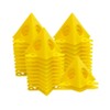 POFET Yellow Cone Canvas and Paint Triangle Stands Cabinet Door