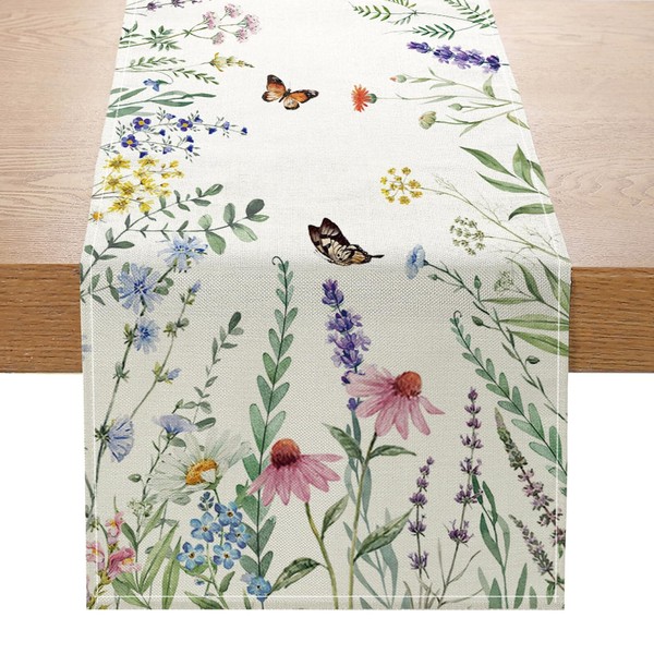 Spring Table Runner 13x72 Inch