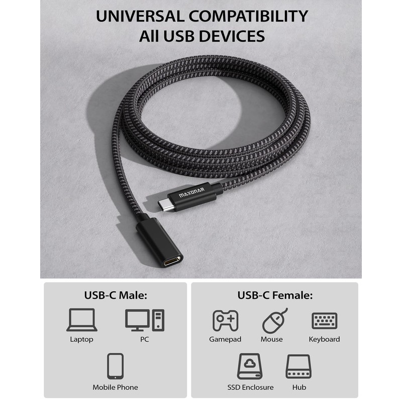 USB C Extension (1.8 m/6 ft) Belkertech USB 3.2 (5