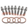 JINFANNIBI Titanium Exhaust Studs Nuts Manifold Gaskets Kit for Yamaha