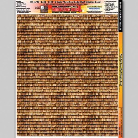 Modeling Skinz Cedar Roof Shingles Modeling Skinz Train Layouts O Scale - HO Scale Scenery