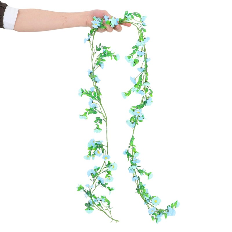 KONTONTY Sunflower Kitchen Decor Silk Artificial Daisy Flower Garland Hanging