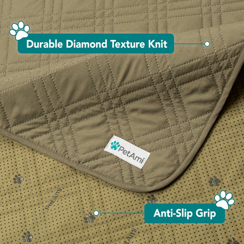 PetAmi Waterproof Couch Cover for Dogs, Waterproof Pet Blanket, Reversible