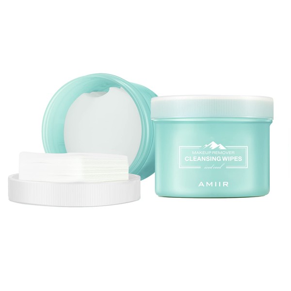 AMIIR 100's Jar Pre-Moistened Face Makeup Remover Wipes Sensitive Skin