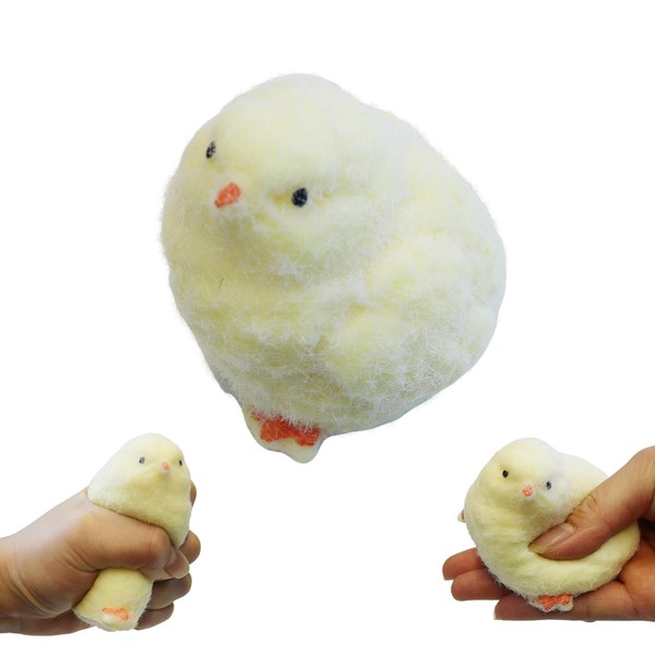 Handmade Soft Chick Squishy Toys,Stress Relief Sensory Toys,Silicone Fidget Toys