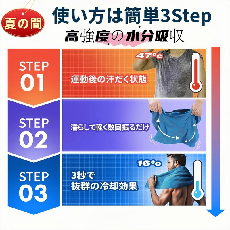 YIDAYO Cooling Towel, Set of 4 Colors, 38.2 x 11.0