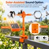 Solar Bird Repeller for Gardens – 3-in-1 Motion, Reflective Flash