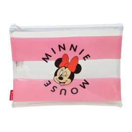 Safta Minnie Mouse Beach Women's Bag, Comfortable and Versatile, Quality and Resilience, 30 x 23 cm, Pink/Clear, Pink/Transparent, Estándar Casual, pink/transparent, Casual