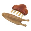 Sandalwood Massage Comb Wide Tooth Scalp Scraping Comb with Nose