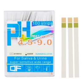 KALOLINNA pH Test Paper, 100 Sheets Litmus Test Paper, 0.25 Accuracy PH Test Strip, Soil Inspection, Cosmetics, Laboratory Use, Alkaline, Acidity Determination, PH0-14, Test Paper, Water Saliva and
