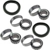 6Pcs Front Wheel Hub Bearing Seal Assembly Inner Outer Replacement