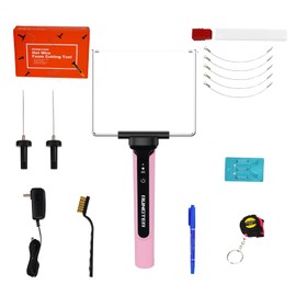 RONGTER 3 in 1 Hot Wire Foam Cutter Kit, Pink Foam Cutter Electric Foam Cutting Tool, Heated Foam Carving Knife Kit.