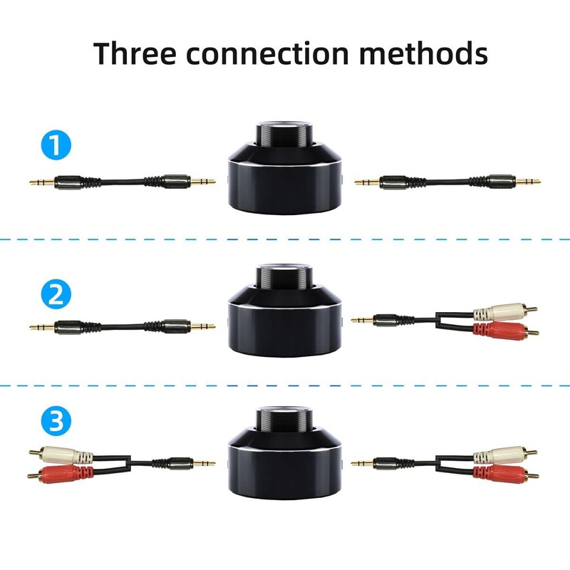 KGUSS Mini Active Volume Control Knob Volume Controller 3.5mm Audio