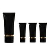 Aspire Empty Black Plastic Squeeze Tubes Cosmetic Containers with Screw
