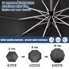 Fogkey Compact Travel Umbrella, Portable Reverse Folding Car Umbrella, Large