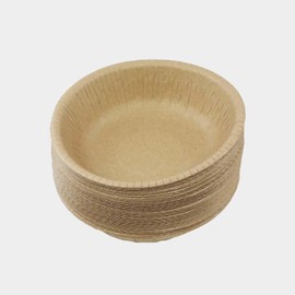 Paperware NBB-15 Paper Bowl, 5.9 inches (15 cm), 50 Pieces, Brown, Paper Plates, Made in Japan, Eco-Friendly, Made in Japan, Made in Japan, Disposable, Raw Pulp
