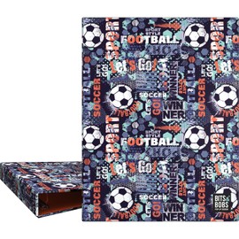 Grafoplás Ring Binder A5 | 4 Round Rings 20 mm | High Gloss Laminated, Design Bits & Bobs Pop Up Design, Winners, FSC Certified