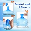 Gofriipai Upgraded 3 and 5 Gallon Water Jug Cap, Silicone