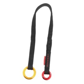 Eigell Tree Arborist Friction Saver Retrievable Anchor Durable Loop Rope Belt Sling Climbing Rope Heavy Duty Camp Cambium Saver for Hiking Exploring, Black 90cm