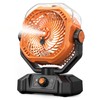 Portable Camping Fan, Misting Desk Fan with Remote, 360ML Water