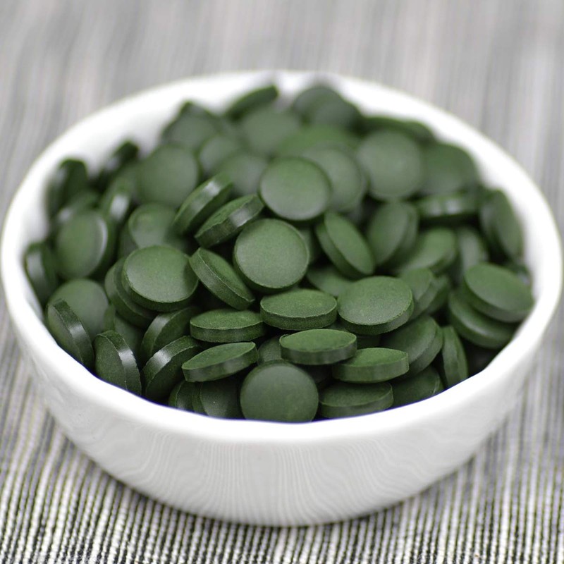 250g (0.55LB) Green Natural Spirulina Tea Tablet 1000 Pills Herbal
