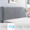 TAOCOCO Bed Headboard Covers, King Size Headboard Covers,Velvet All-inclusive Elastic
