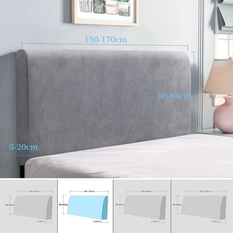 TAOCOCO Bed Headboard Covers, King Size Headboard Covers,Velvet All-inclusive Elastic