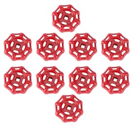 iplusmile Spigot 10pcs Round Wheel Handles Metal Outside Faucet Hose Bib Wheel Handle Cast Iron Replacement Gate Valve HandleWheel Spigot Handle