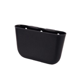 WINOMO Car Hanging Trash Can Auto Garbage Litter Bin Bag Organizer Storage Holder (Black)