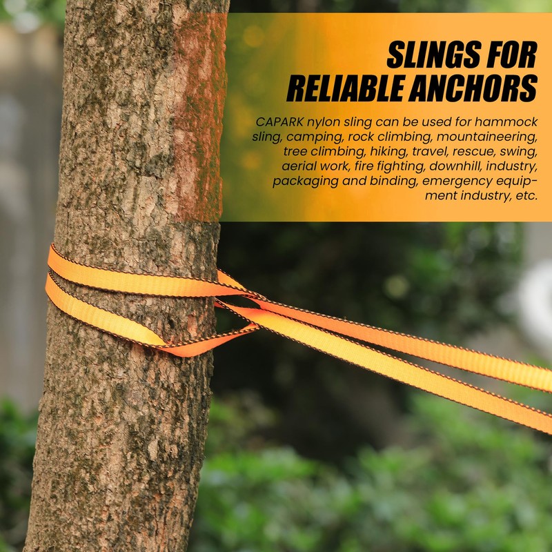 CAPARK 18MM Nylon Climbing Slings Runners 23 kN Strong Webbing
